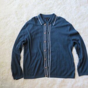 Art of Rhetoric Blue Knit polo